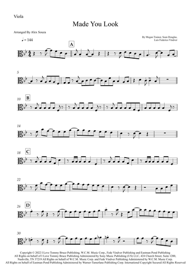 Made You Look (arr. Alex Souza)