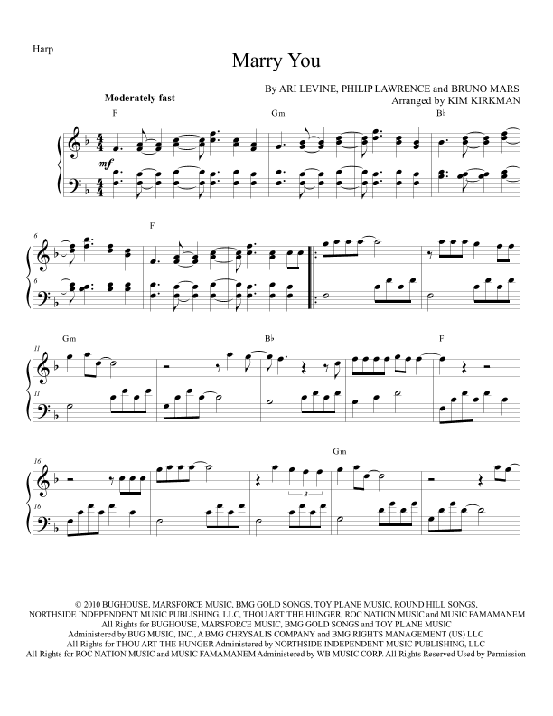 Marry You (arr. Kim Kirkman)