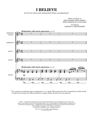 I Believe (arr. Charles A. Gravenhorst)
