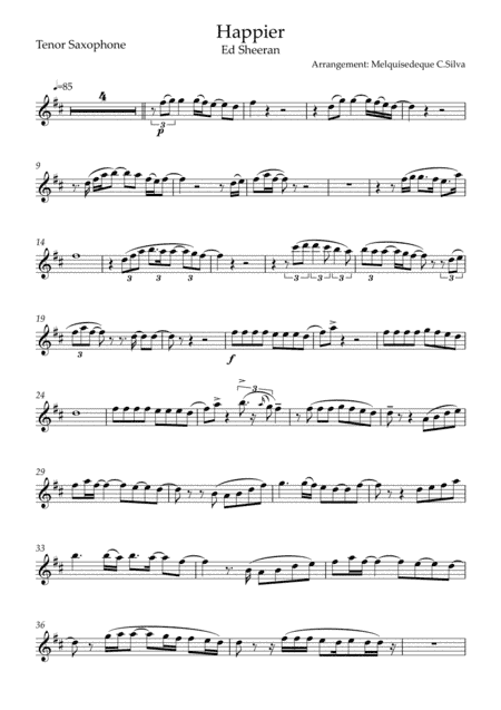 Happier (arr. Melquisedeque C.Silva)