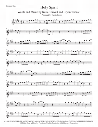 Holy Spirit (arr. Kevin Busse)