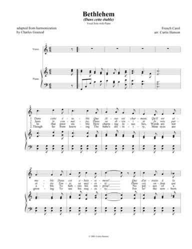 Bethlehem (arr. Curtis Hanson)