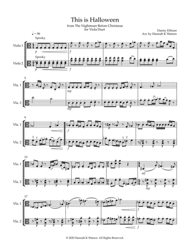 This Is Halloween (arr. Hannah K Watson)