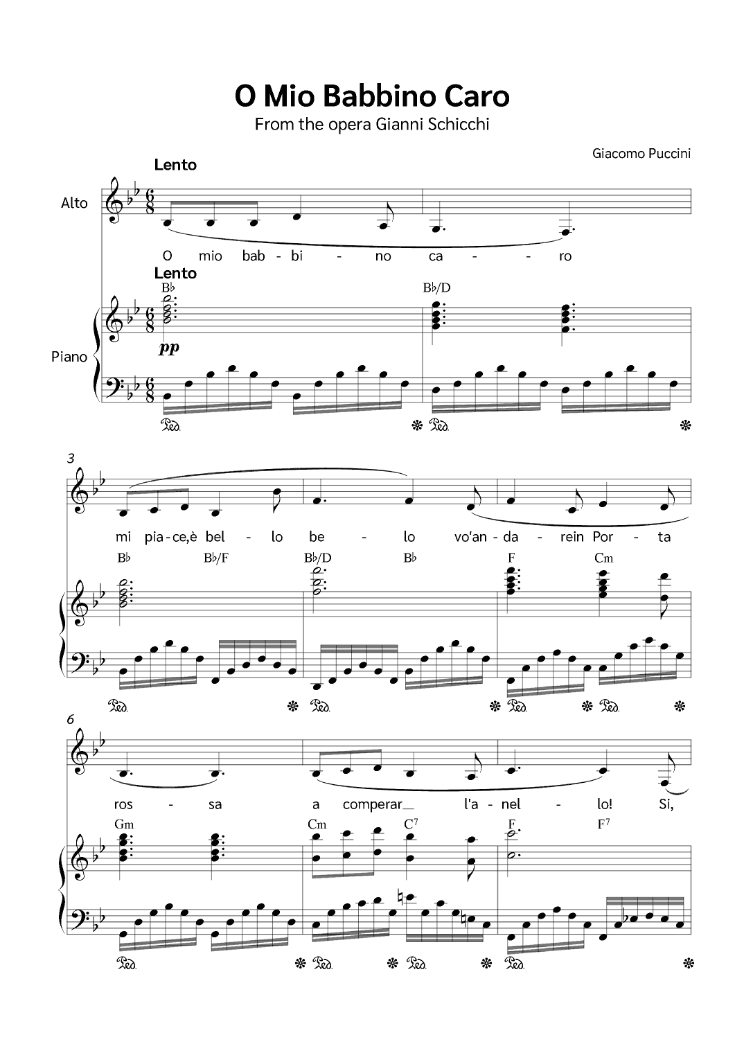O Mio Babbino Caro (arr. Jackson Spindler)