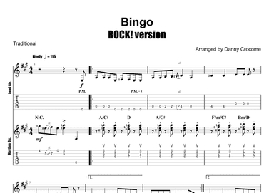 Bingo (ROCK! version) (arr. Danny Crocome)