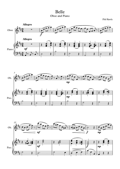 Belle - Oboe Solo