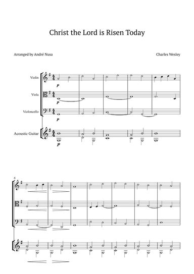 Christ the Lord is Risen Today (arr. André Nusa)