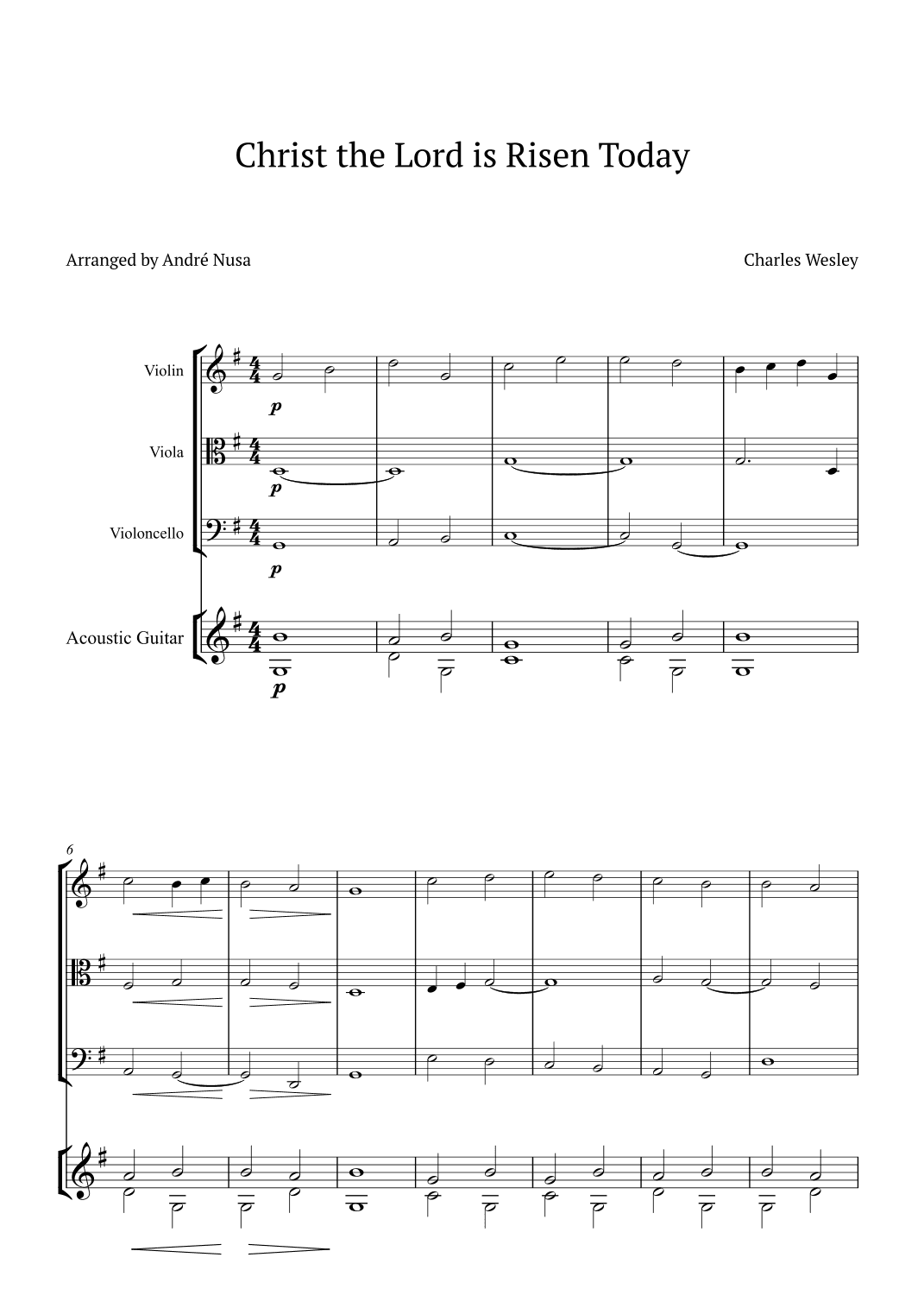 Christ the Lord is Risen Today (arr. André Nusa)