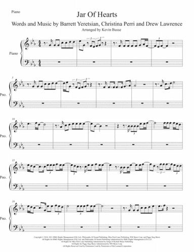 Jar Of Hearts (arr. Kevin Busse)