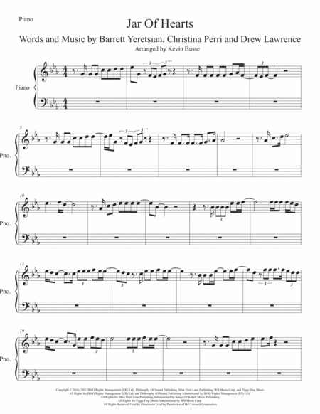 Jar Of Hearts (arr. Kevin Busse)