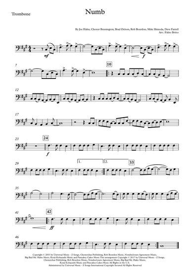 Numb (arr. Fabio Britto)