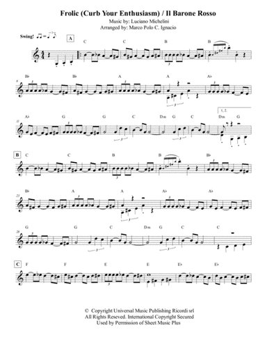 Frolic (theme From Curb Your Enthusiasm) (arr. Marco Polo C. Ignacio)