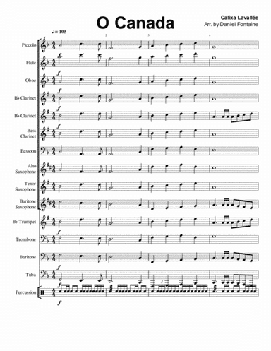 O Canada (arr. Daniel Fontaine)