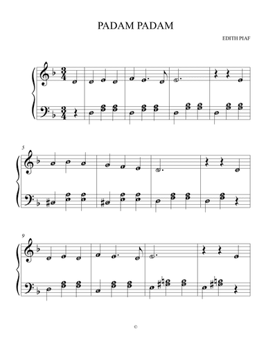 Padam Padam (arr. Esther Lindeboom)