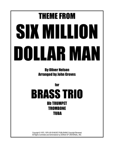 Theme From Six Million Dollar Man (arr. John Groves)
