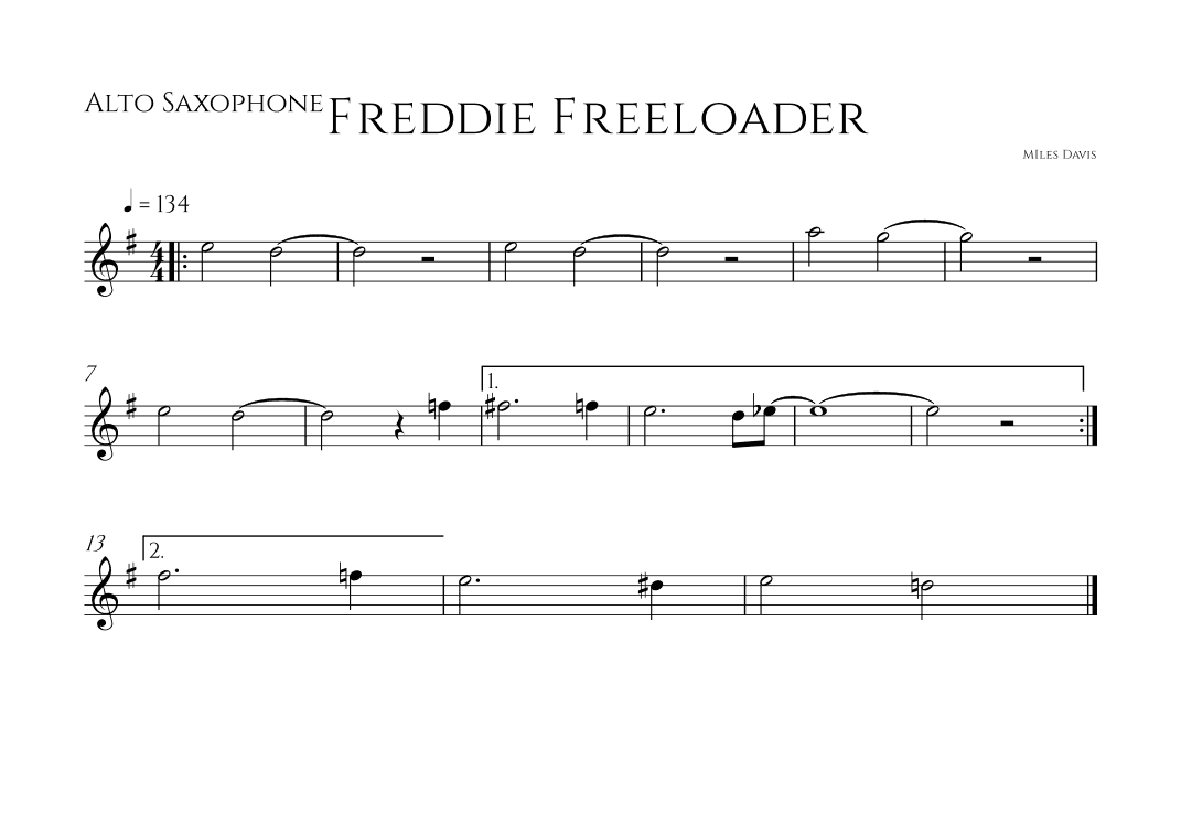 Freddie Freeloader (arr. Rafael Fernandes da Silva)