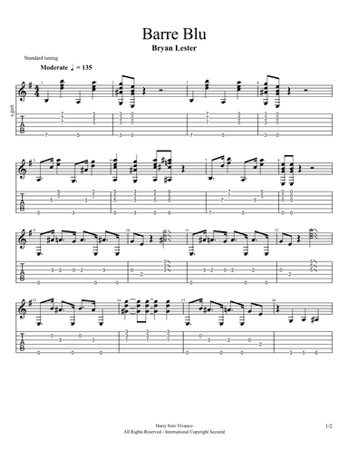 Barre Blu (arr. Harry Soto Vivanco)