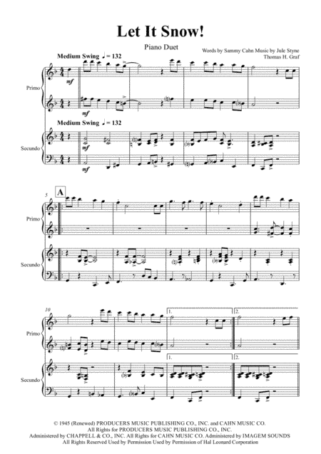 Let It Snow! Let It Snow! Let It Snow! (arr. Thomas H. Graf)