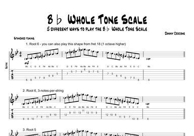 Bb Whole Tone Scale (5 Ways to Play)