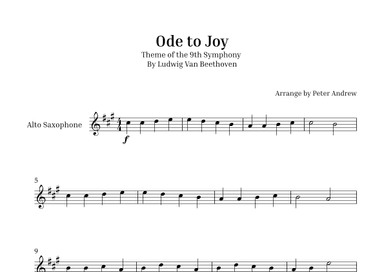 Ode to Joy (arr. Peter Andrew)