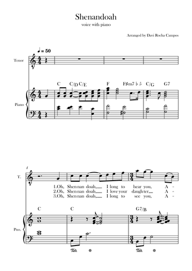 Shenandoah (arr. Davi Rocha Campos)