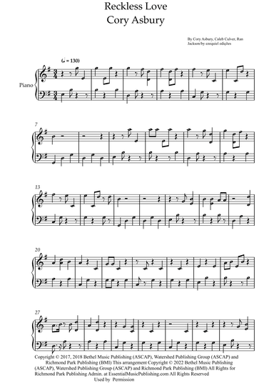 Reckless Love (arr. BY EZEQUIEL EDIÇÕES)