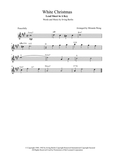 White Christmas (arr. Miranda Wong)