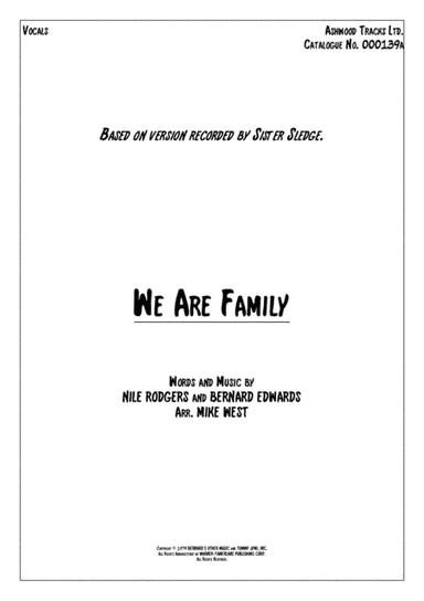 We Are Family (arr. Mike West)