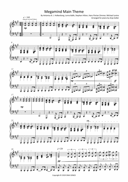 Megamind Theme (arr. Anja Goller)