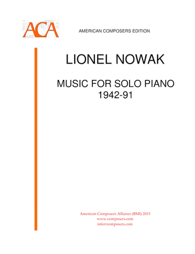 [NowakL] Music for Solo Piano 1942-91