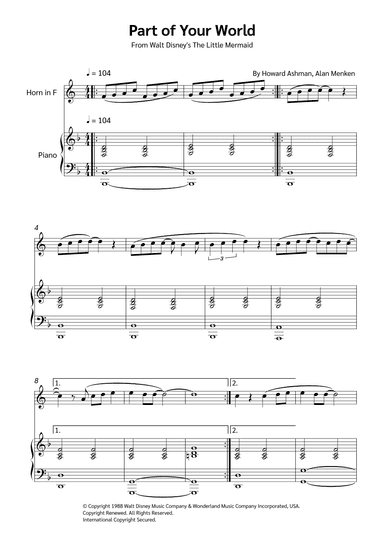 Part Of Your World (arr. Jackson Spindler)