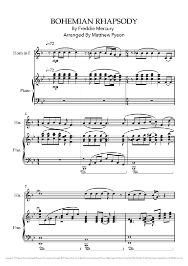 Bohemian Rhapsody (arr. Matthew pyeon)
