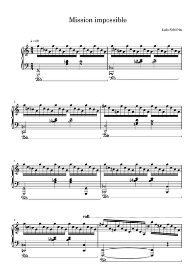 Mission: Impossible Theme (mission Accomplished) (arr. Harvus Sylvain)