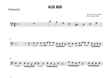 Kill Bill (arr. Wesley S. SIlva)