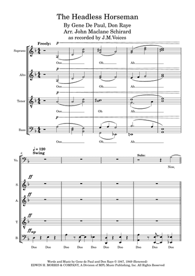 The Headless Horseman (arr. John Maclane Schirard)