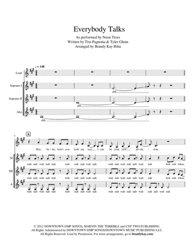 Everybody Talks (arr. BK Riha / Brandy Kay Riha)