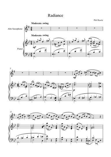 Radiance - Alto Sax and Piano