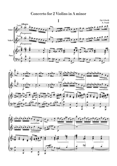 Vivaldi - Concerto for 2 Violins in A minor RV522 (arr. MPS)