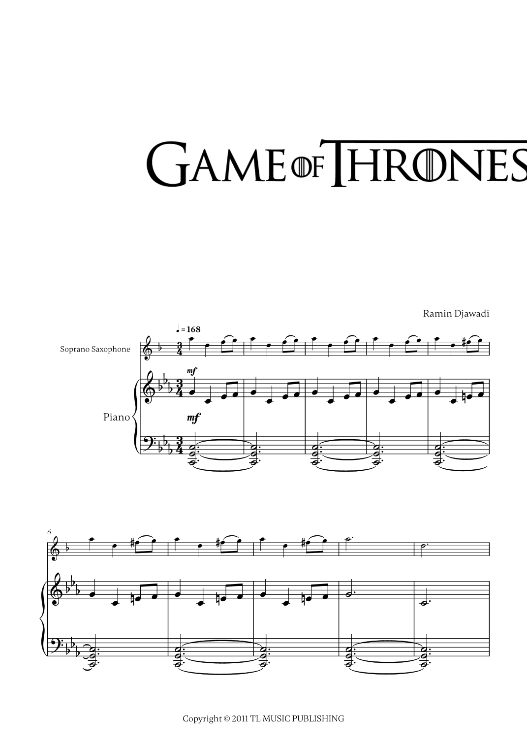 Game Of Thrones (arr. Cadenza Editions)