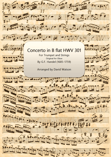 Concerto in B flat HWV 301 for Trumpet and Strings (arr. David Watson)