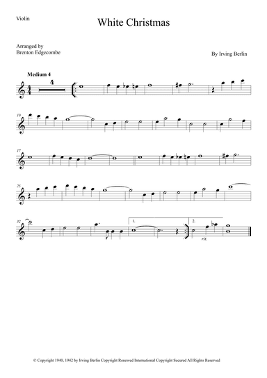 White Christmas (arr. Brenton Edgecombe)