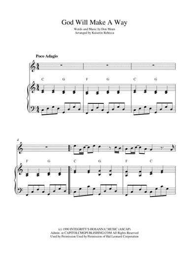God Will Make A Way (arr. Kaiserin Rebecca)