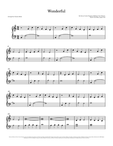 Wonderful (arr. Charity Skelly)