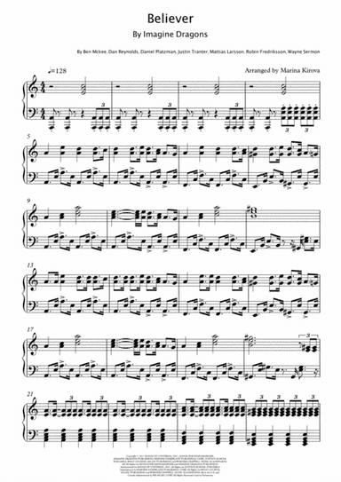 Believer (arr. Arranged by Marina Kirova)