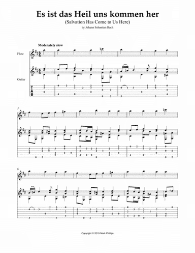 Es ist das Heil uns kommen her (Salvation Has Come to Us Here) (arr. Mark Phillips)