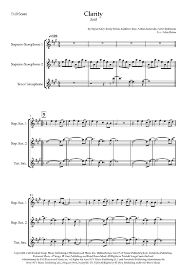 Clarity (arr. Fabio Britto)