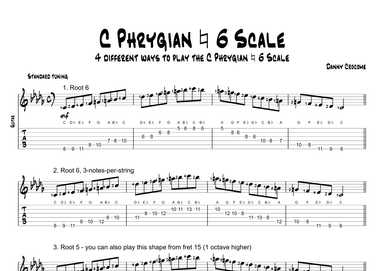 C Phrygian Natural 6 Scale (4 Ways to Play)
