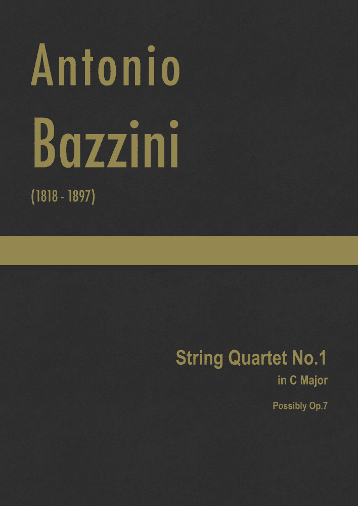 Bazzini - String Quartet No.1 in C major (arr. J.G. Cucó Barber)