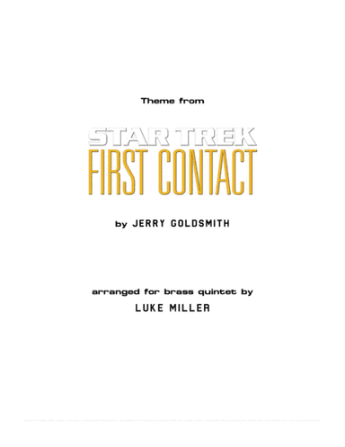 Star Trek(r) First Contact (arr. Luke Miller)