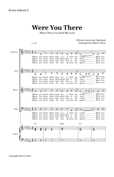 Were You There (When They Crucified My Lord?) (arr. Márcio Silva)